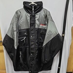 Snap-on Tools Result R25Work Jacket Mens XLBlack Grey Hooded Utility Coat Padded